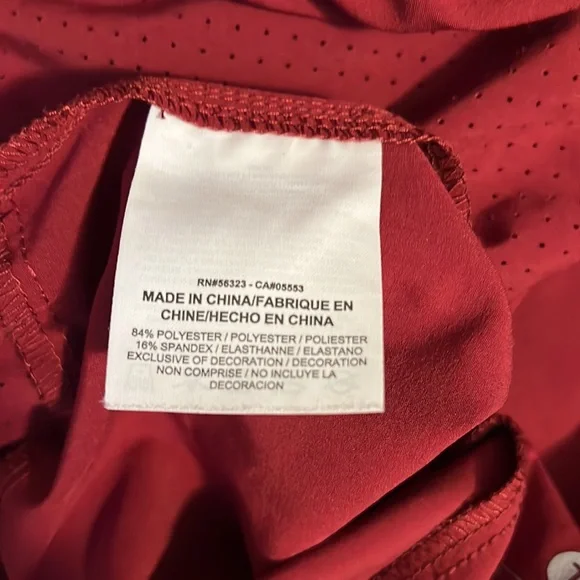 Men's Nike Vapor Flex Woven Training Short 8" Ins, Maroon/Red, L 789986 677 - Picture 5 of 5